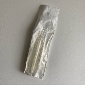 Clear White Acrylic Fake Nail Tips Art Girly Beauty Selfcare, 12 Piece Set